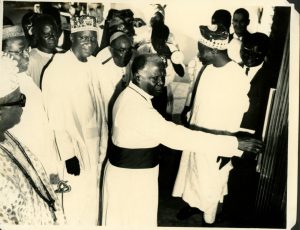 Bishop Seth Kale,with Oba Oyekan II, Chief Obafemi Awolowo